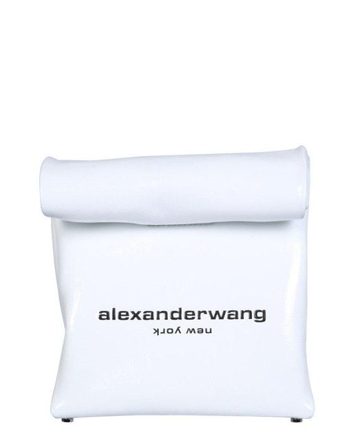 Alexander Wang White Lunch Bag Clutch