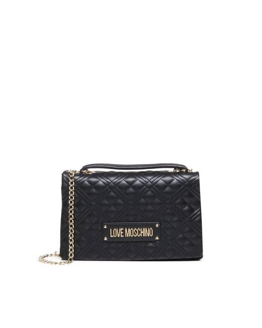 Love Moschino Black Bag With Shoulder Strap With Logo