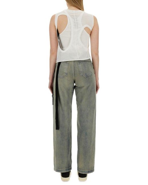 Rick Owens Gray Top Cut Out