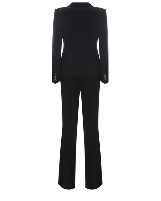 Tagliatore Black Two-Piece Tailored Suit