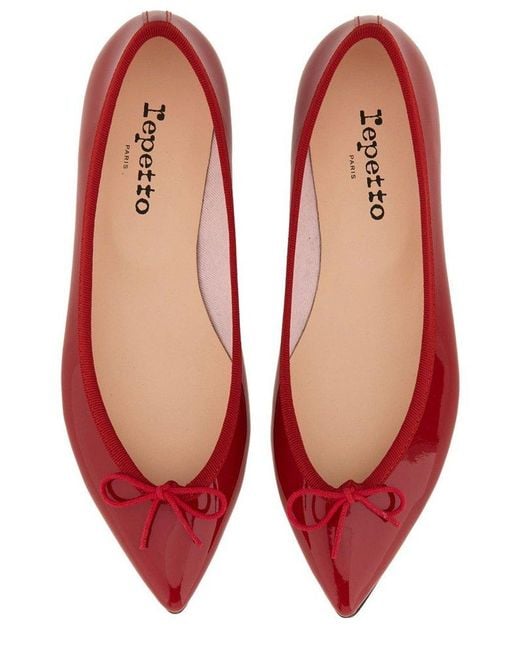 Repetto Red Dancer Brigitte Ballet Flats