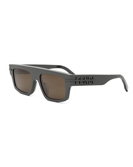 Fendi Gray Square-frame Sunglasses