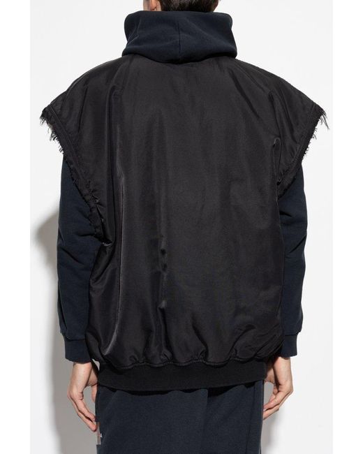 Balenciaga Black Sleeveless Bomber for men