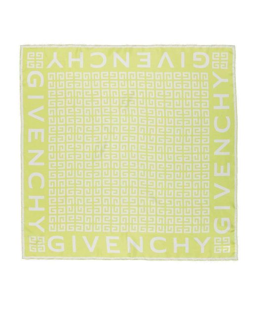 Givenchy Yellow 4g Motif Square Twill