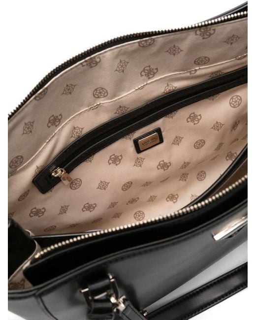 Guess Black Daryna Top Handle Tote Bag