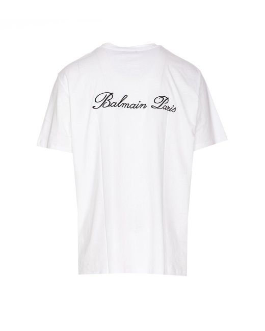 Balmain White T-shirts And Polos for men
