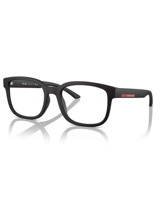 Prada Black Square Frame Glasses