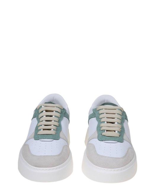 Furla White Logo-perforated Low-top Sneakers
