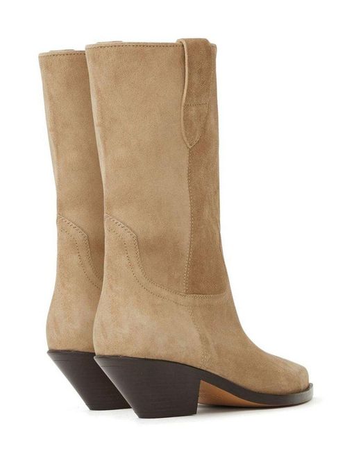 Isabel Marant Brown Dahope Pointed Toe Boots