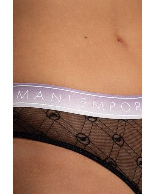 Emporio Armani Gray Set: Bra And Panties,