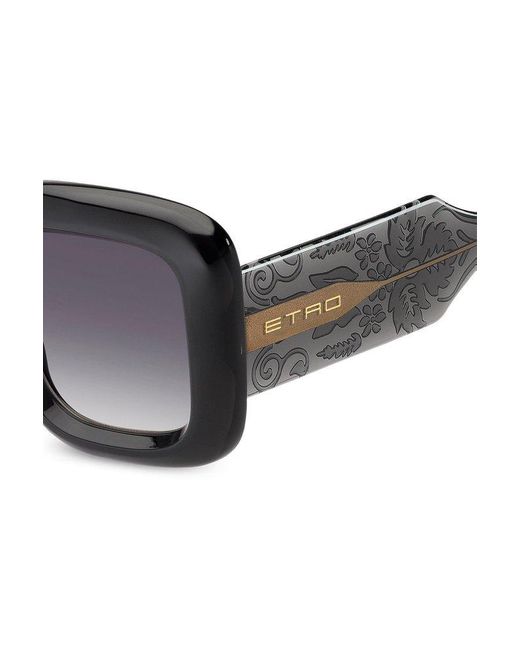 Etro Gray Oversized-frame Sunglasses