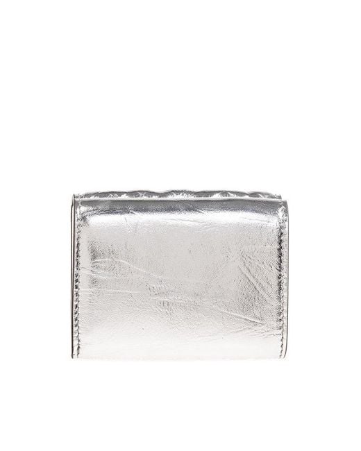 Fendi White Monogrammed Wallet,