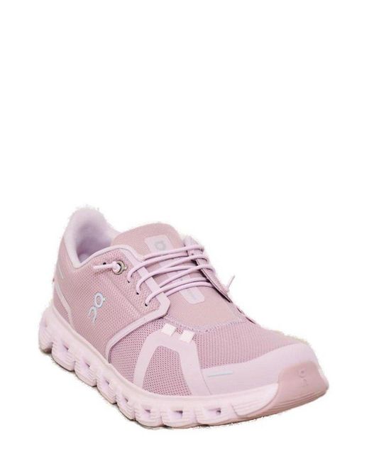 On Shoes Pink Cloud 6 Sneakers