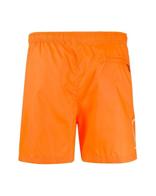Valentino Orange Vlogo Swim Shorts for men