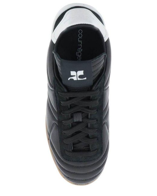 Courreges Black Club 02 Lace-up Sneakers