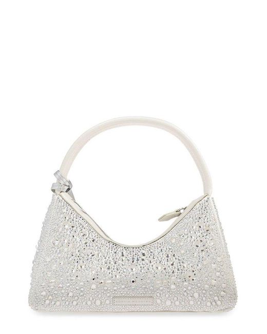 Sophia Webster Metallic Embellished Zipped Top Handle Bag