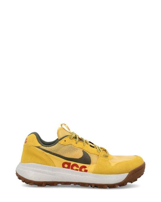 Nike Yellow Acg Lowcate Lace-up Sneakers