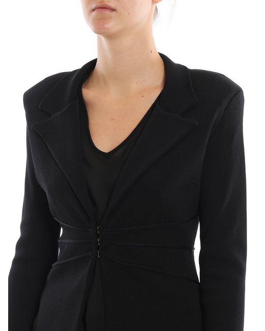 Pinko Black Long-sleeved Tailored Blazer