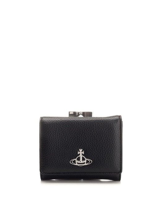 Vivienne Westwood Black Small Frame Wallet