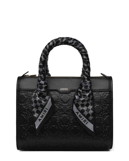 Amiri Black Ma Quad Micro Triangle Bag
