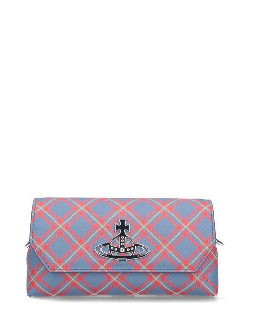 Vivienne Westwood Red Chain Linked Mini Shoulder Bag