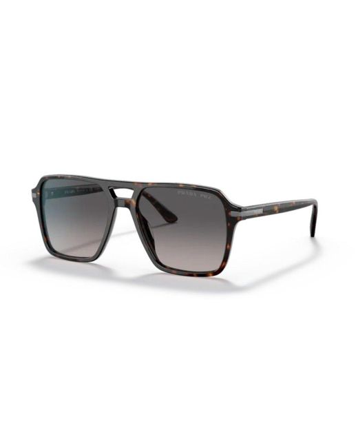 Prada Black Aviator Sunglasses for men