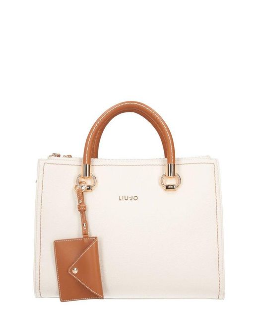 Liu Jo Pink Logo Lettering Handbag