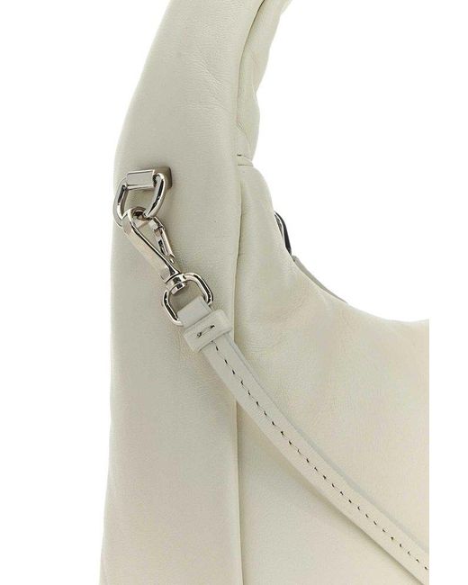 Prada White Padded Zip-up Mini Tote Bag