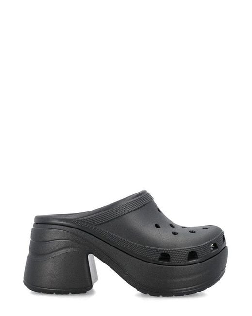 CROCSTM Gray Siren High-Heeled Clogs
