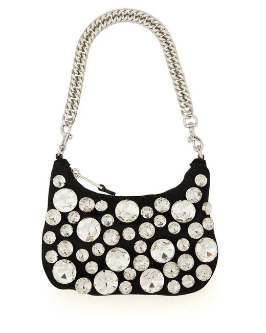 Moschino Black Bag With Chain