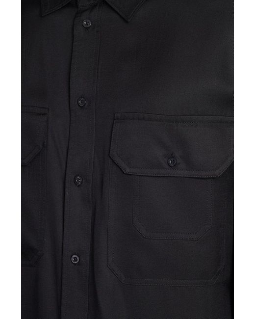 Neil Barrett Black Long-sleeved Buttoned Shirt for men