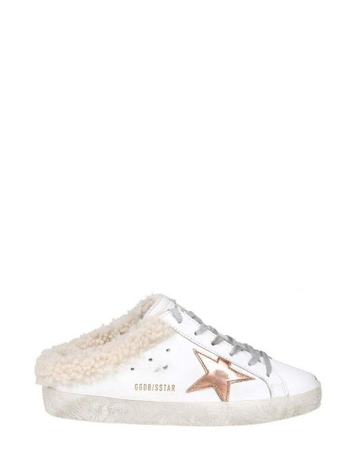 shearling lined golden goose sneakers