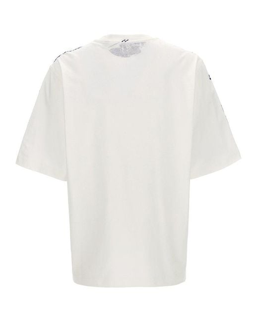 Burberry White Logo Print T-shirt for men