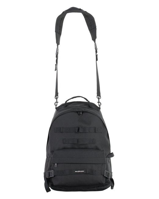 Balenciaga Black Army Medium Multicarry Backpack for men