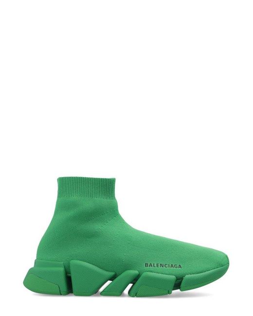 Balenciaga Speed 2.0 Sneakers in Green | Lyst