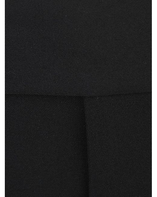 SAPIO Black Turn-Up Hem Tailored Trousers for men
