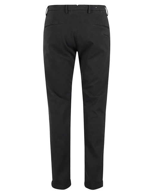Briglia 1949 Black Cuffed Dress Pants for men
