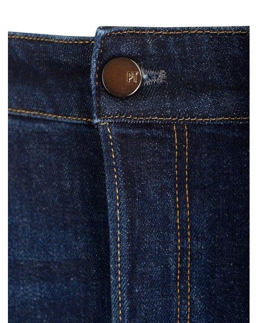 PT Torino Blue Mid-rise Slim-fit Jeans for men