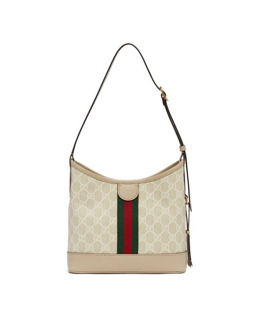 Gucci White Ophidia GG Small Shoulder Bag