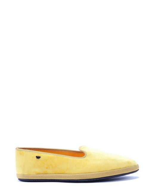 Weekend by Maxmara Yellow Alomond Toe Slip-on Flat Shoes