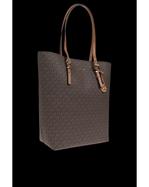 MICHAEL Michael Kors Black Quinn Large Signature Logo Tote Bag