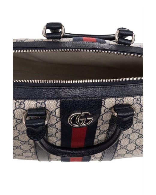 Gucci Black 'ophidia Medium' Duffel Bag, for men