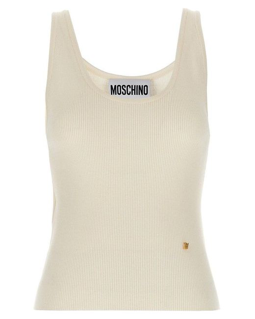 Moschino White Wool Top