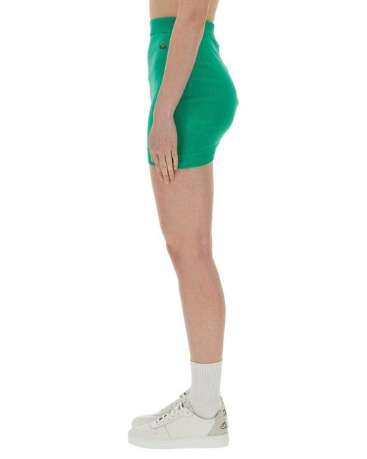 Vivienne Westwood Green Mini Bea Skirt