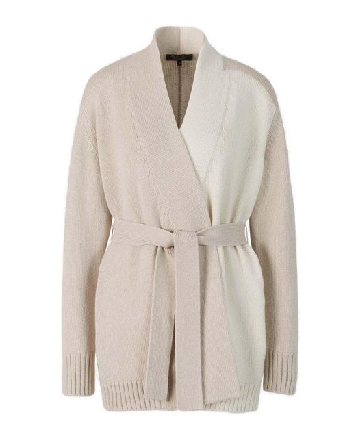 Loro Piana Natural Cashmere Belted Cardigan