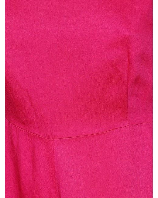 Weekend by Maxmara Pink Boat Neck Short-sleeved Dress