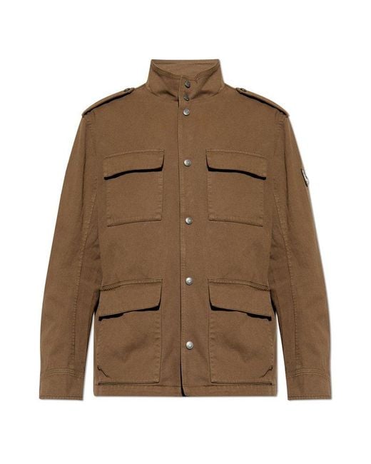 Zadig & Voltaire Brown Kendrick Logo Patch Jacket for men