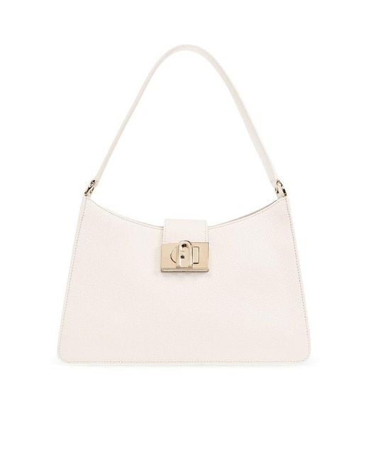 Furla White '1927 Medium' Shoulder Bag,