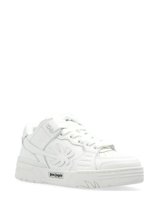 Palm Angels White Venice Palm Patch Sneakers