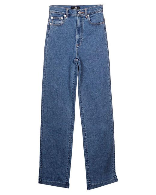 A.P.C. Denim Straight Leg High Waist 